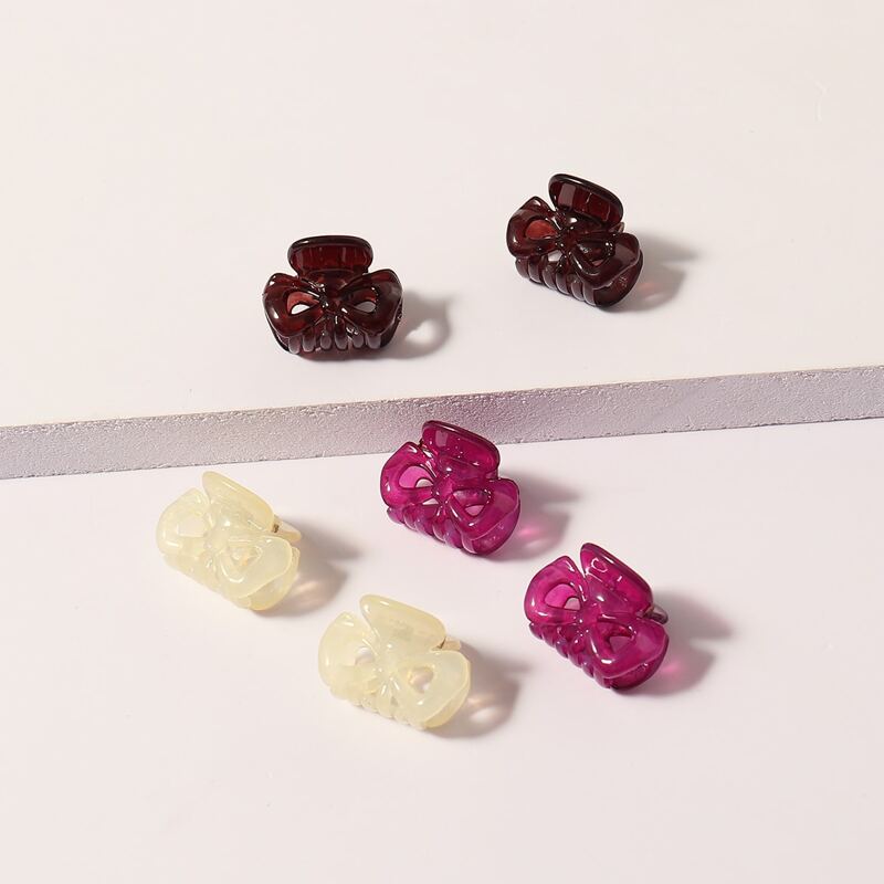 

6pcs Simple Hair Claw, Multicolor