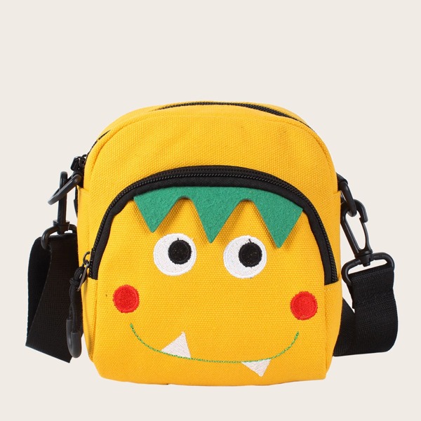 

Kids Cartoon Pocket Front Crossbody Bag, Yellow