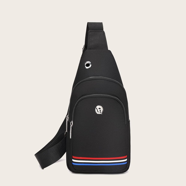 

Men Striped Sling Bag