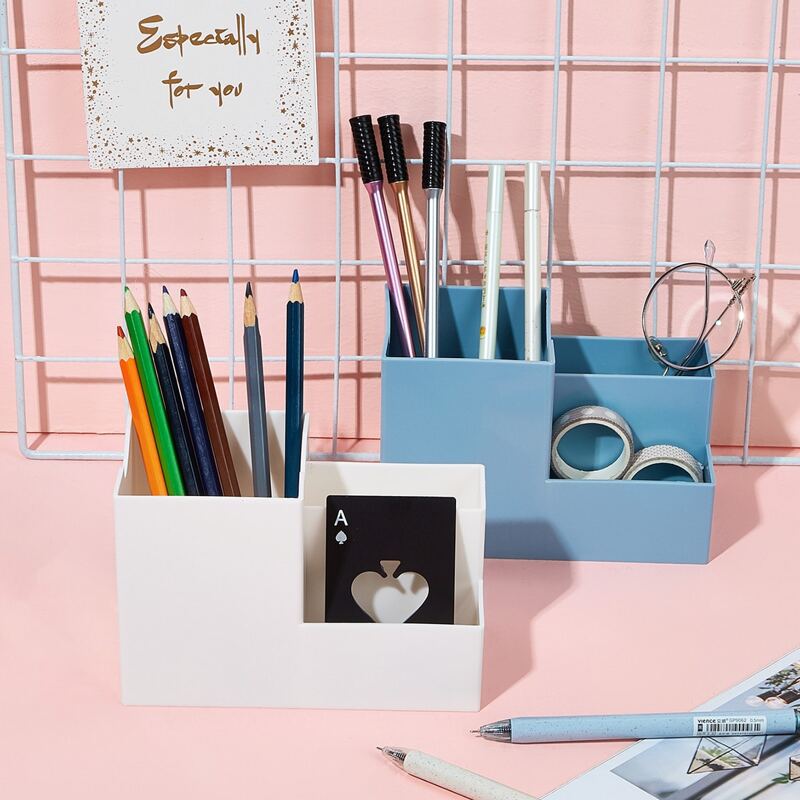 

1pc Desktop Multi-compartment Pen Holder