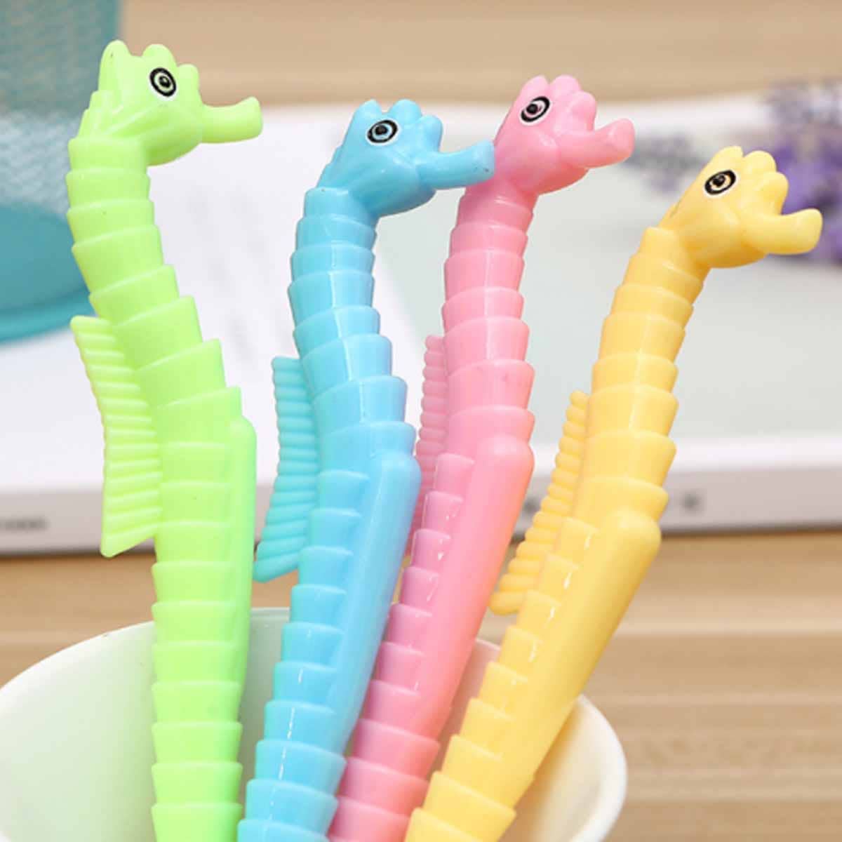 

4pcs Random Color Hippocampus Shaped Gel Pen