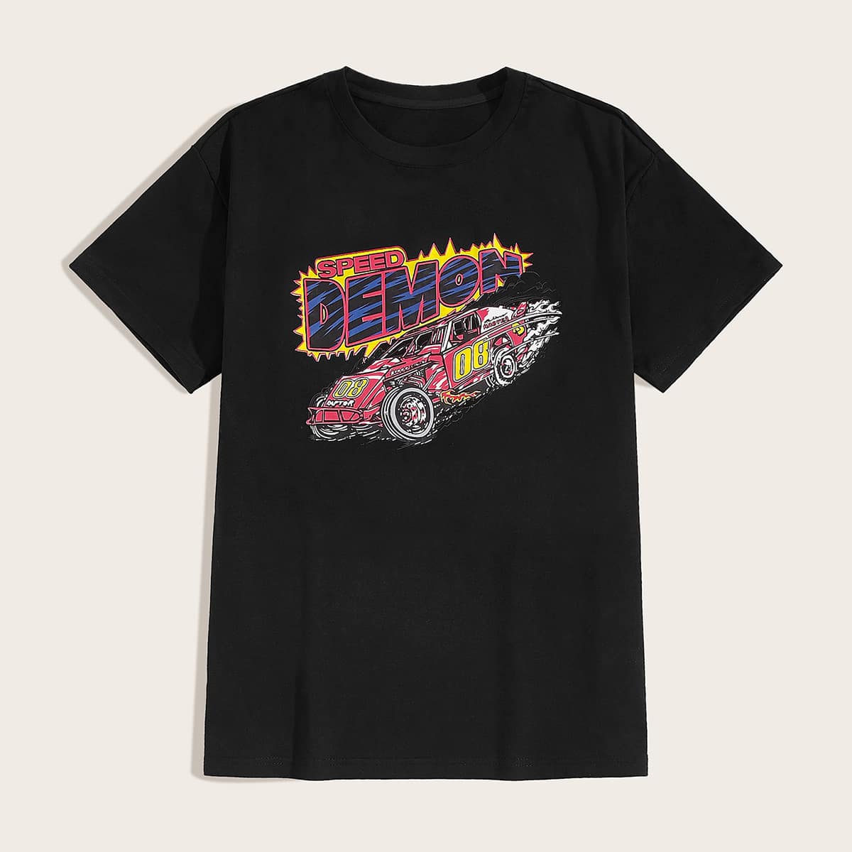 

Guys Letter And Car Graphic Tee, Black