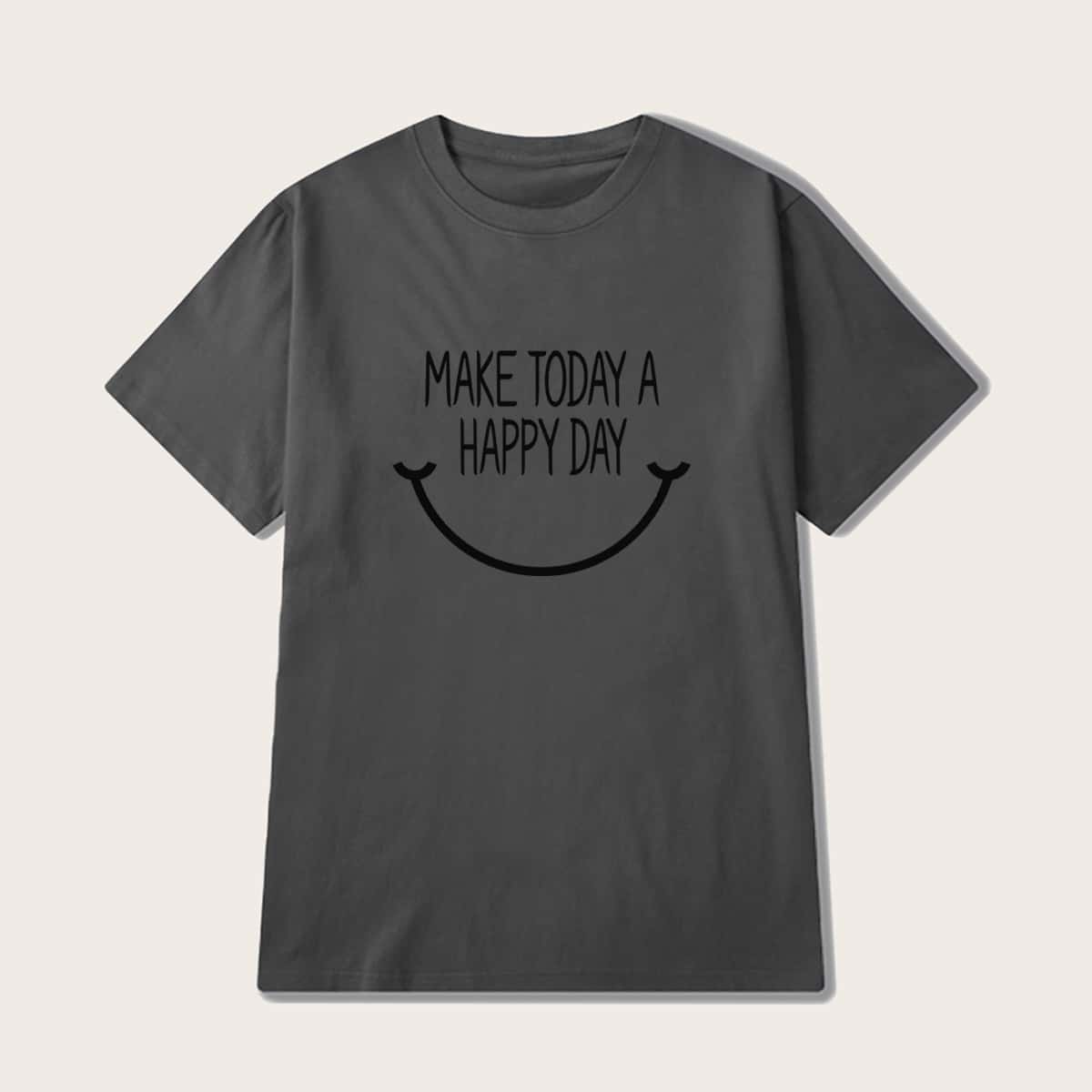 

Guys Letter Graphic Tee, Grey