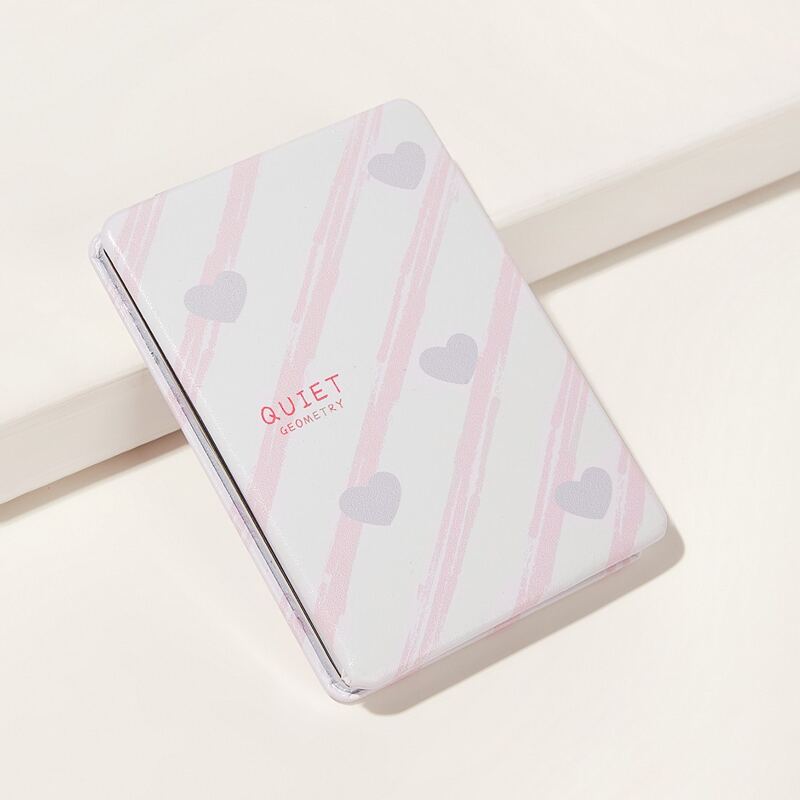 

Heart Pattern Rectangle Mirror, Multicolor
