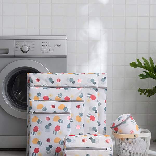 

1pc Polka Dot Print Laundry Storage Bag, Multicolor
