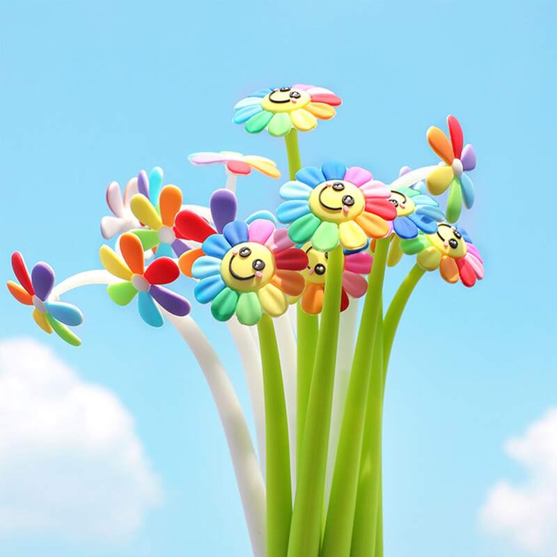 

1pc Random Colorful Sunflower Shaped Ballpoint Pen