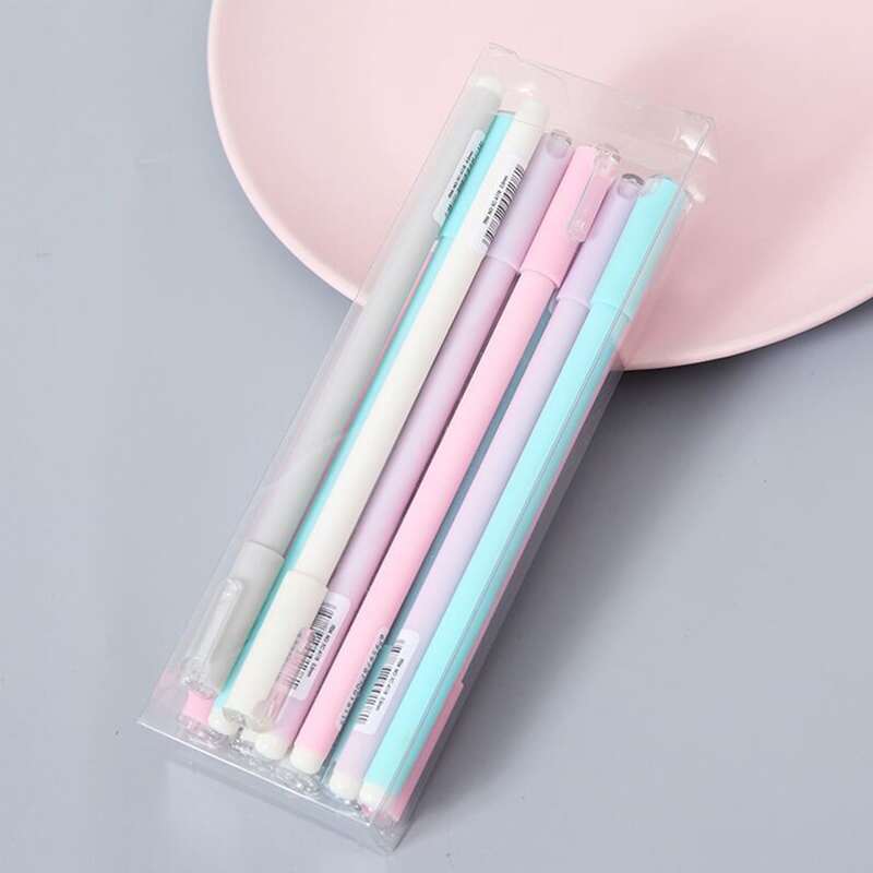 

12pcs Random Solid Color Gel Pen, Multicolor