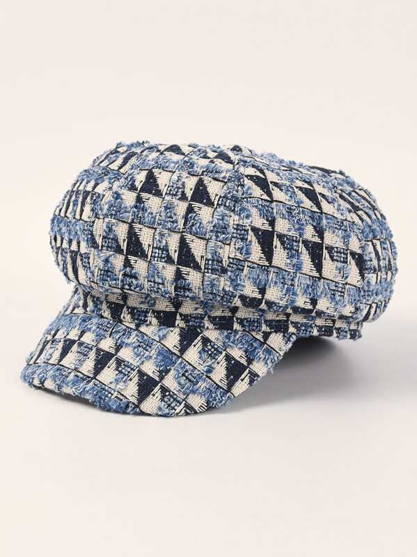 

Tweed Bakerboy Hat, Multicolor