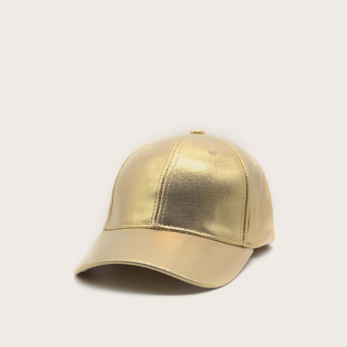 

Metallic Baseball Cap, Gold