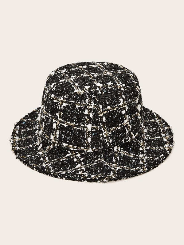 

Tweed Bucket Hat, Multicolor