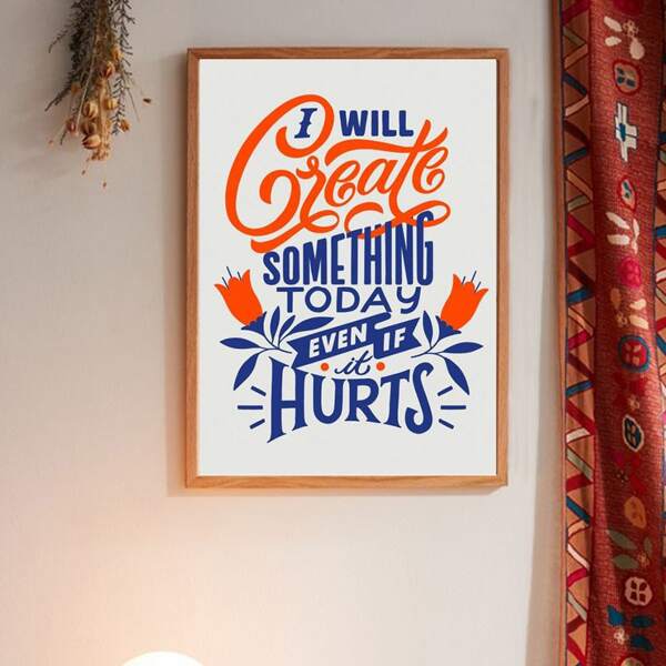 

Abstract Slogan Wall Art Print Without Frame