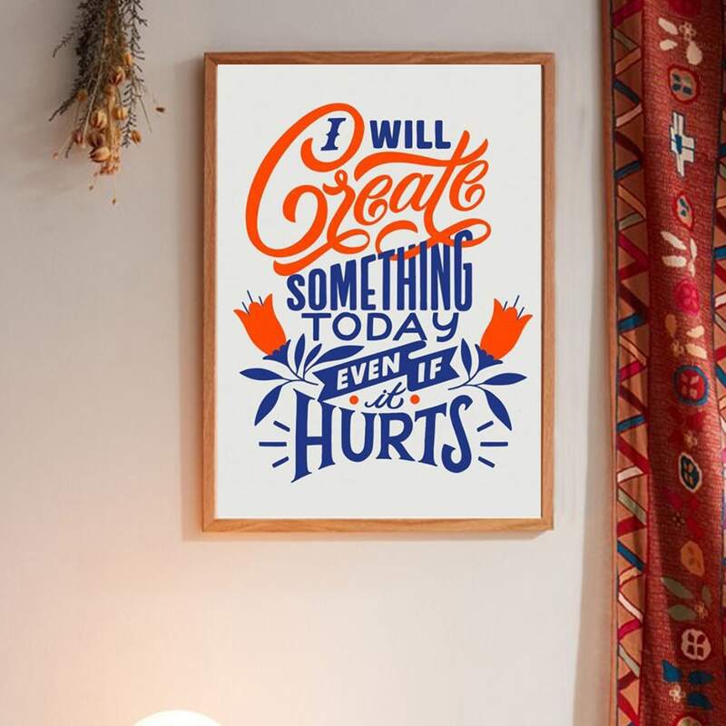 

Abstract Slogan Wall Art Print Without Frame
