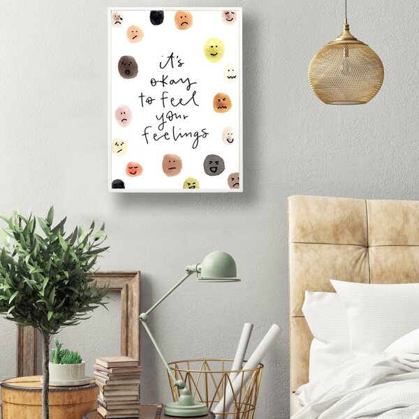 

Cute Expression & Slogan Wall Print Without Frame