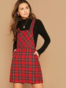 overall dress shein