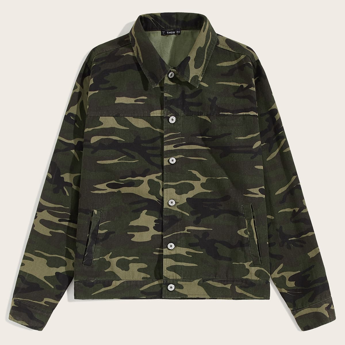 

Guys Camo Print Raglan Sleeve Jacket, Multicolor