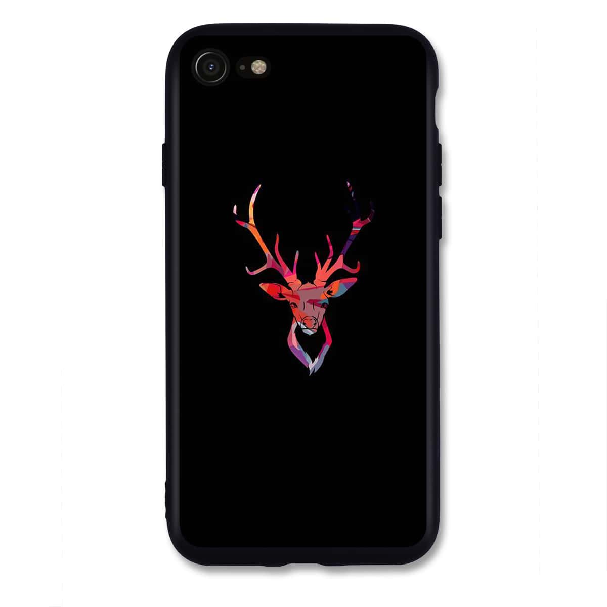 

Elk Pattern iPhone Case, Black