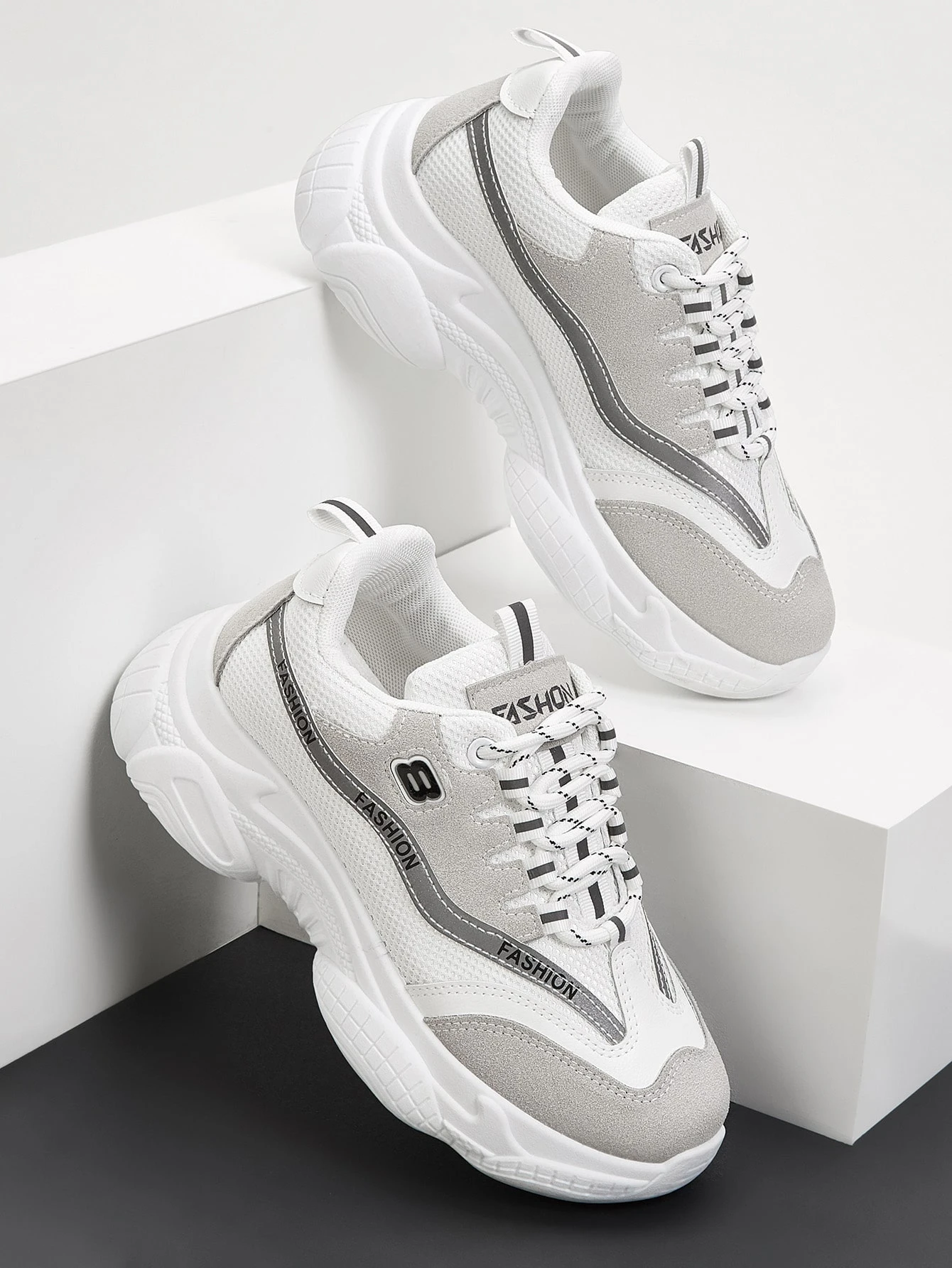 shein white trainers