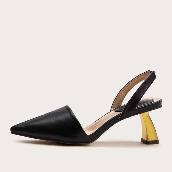 

Point Toe Slingback Heels