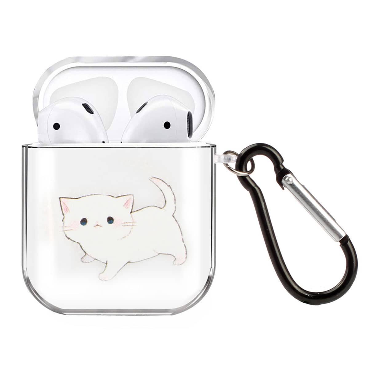 

Cartoon Cat Pattern Airpods Case