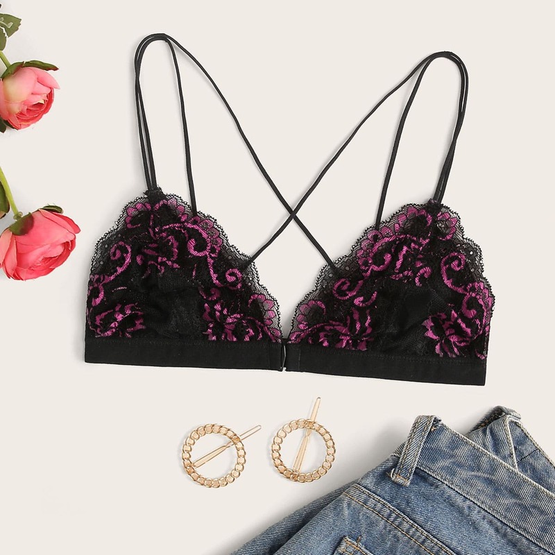 

Floral Lace Bralette, Multicolor