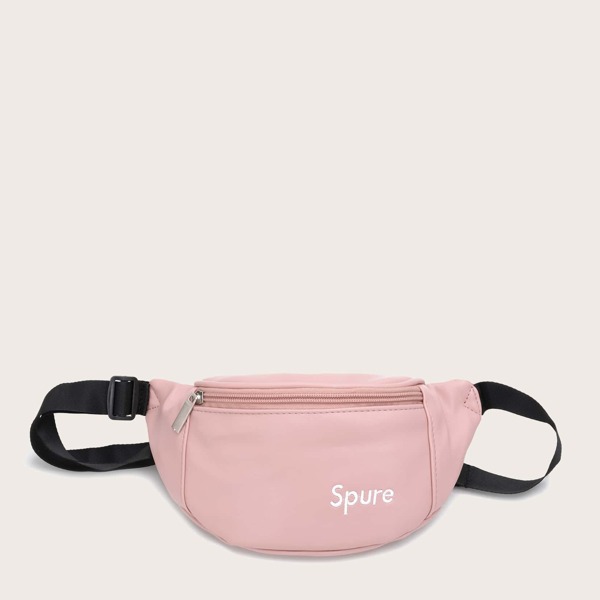 

Girls Letter Embroidered Bum Bag
