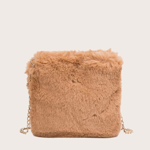

Girls Fluffy Chain Crossbody Bag