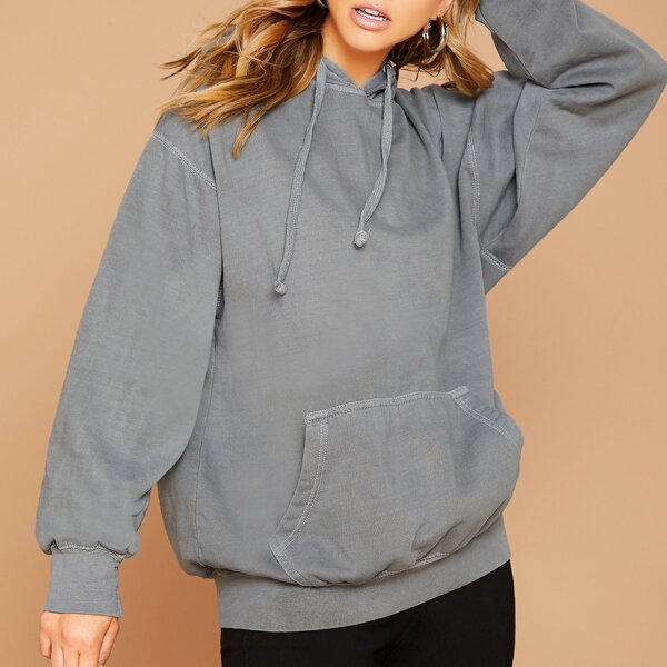 

Kangaroo Pocket Hooded Pullover Sweatshirt