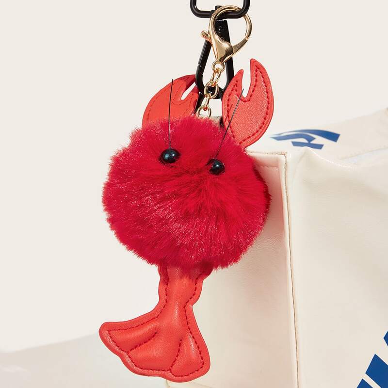 

Lobster Pendant Bag Accessory, Red