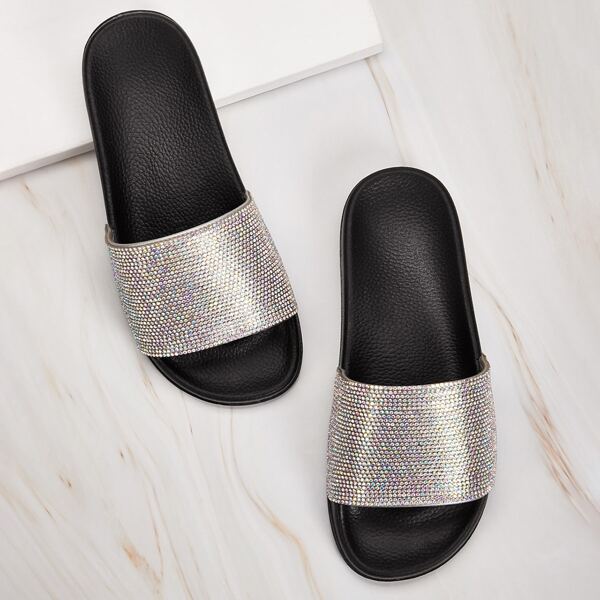 

Glitter Open Toe Sliders