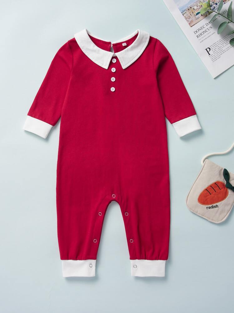 peter pan collar jumpsuit