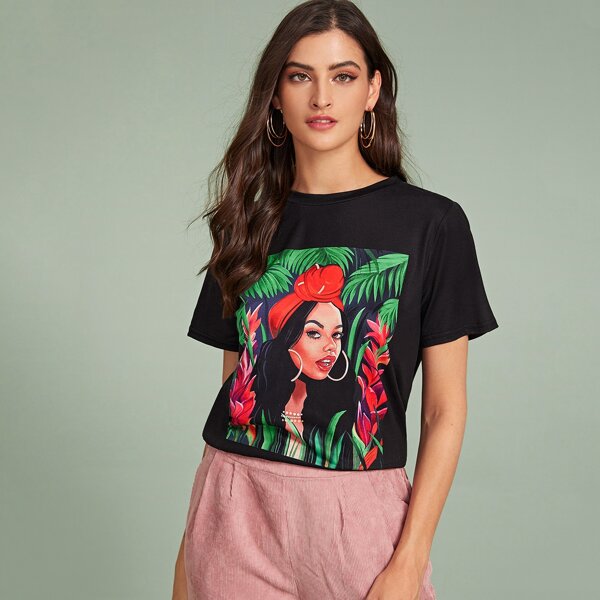 

Figure Graphic Short Sleeve Tee, Black