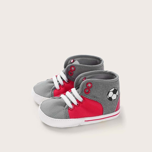 

Baby Boys Soccer Graphic High Top Sneakers, Multicolor