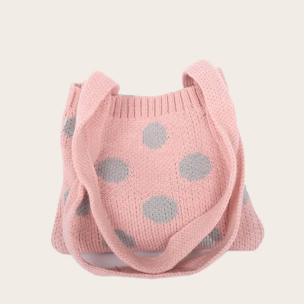 

Girls Polka Dot Plaited Tote Bag