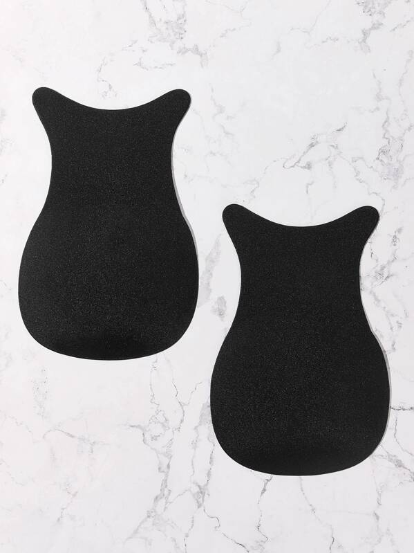 

1pair Plus Self Adhesive Nipple Cover, Black