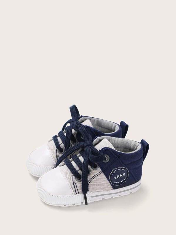 

Baby Boys Cut & Sew Lace Front Sneakers, Multicolor