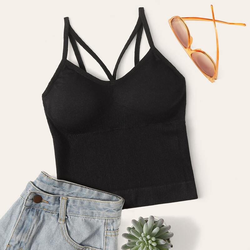 

Rib Harness Bralette, Black