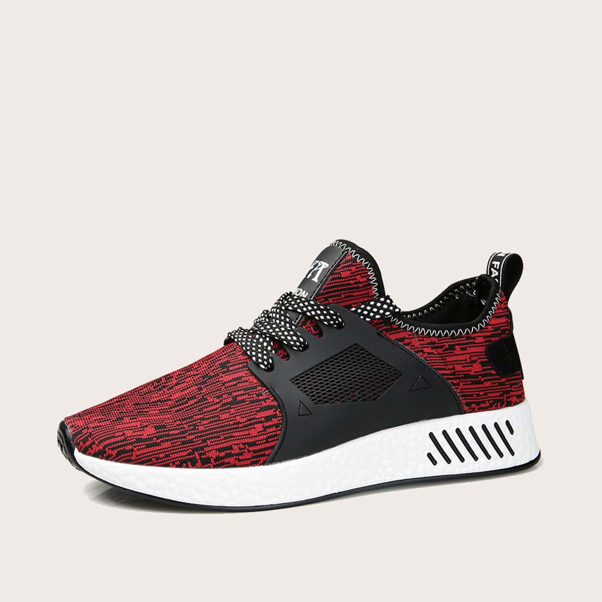 

Guys Mesh Panel Lace Up Front Sneakers, Multicolor
