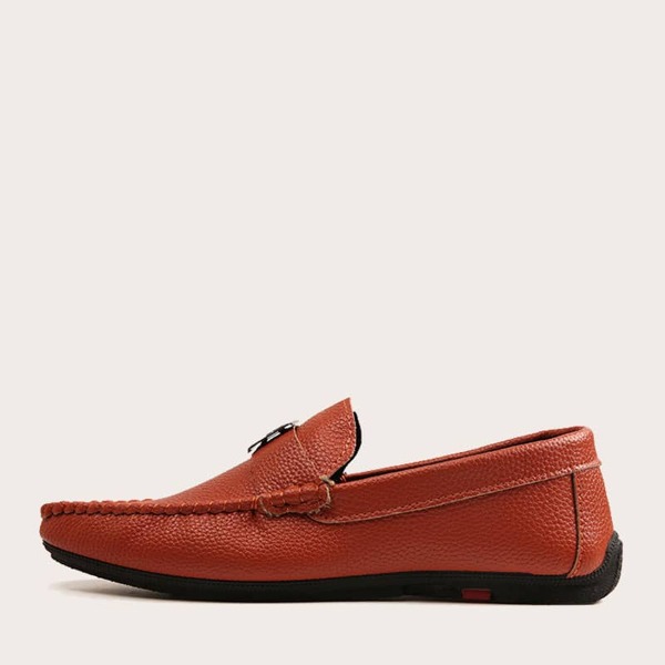 

Men Stitch Trim Metal Detail Flats