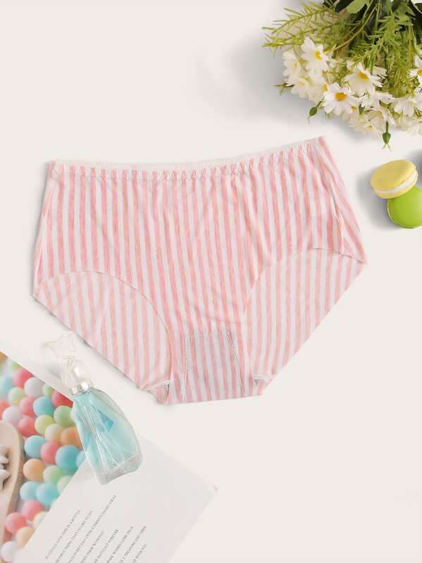 

Striped Print Panty, Pink