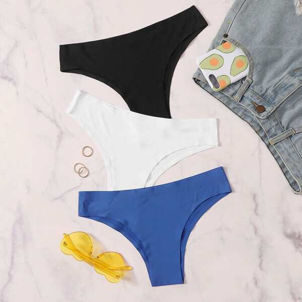 

3pack Solid Panty Set
