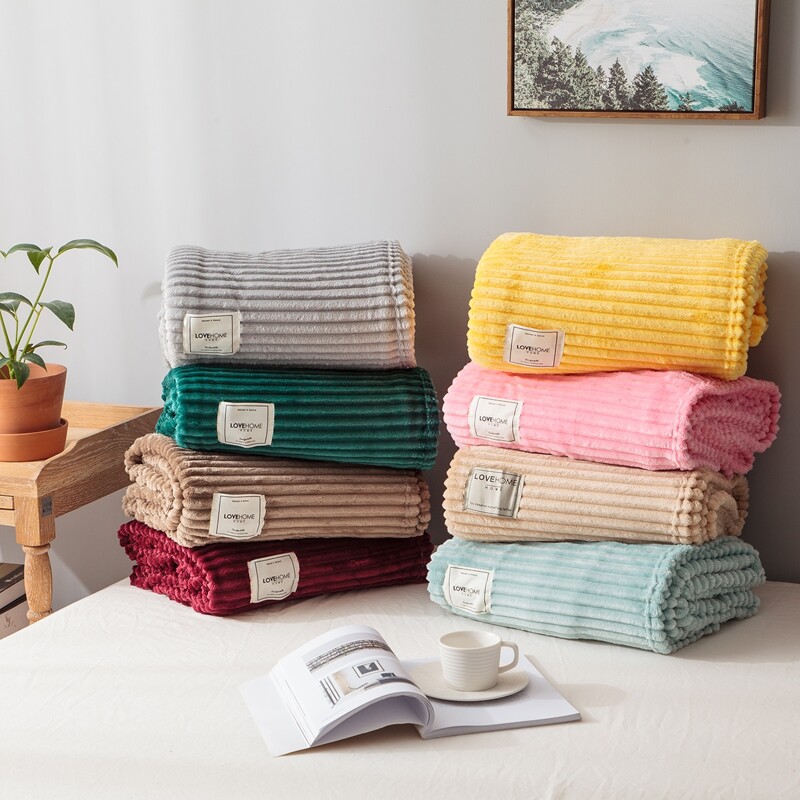 

1pc Solid Soft Blanket, Multicolor