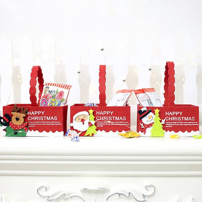 

1pc Christmas Candy Gift Box, Red