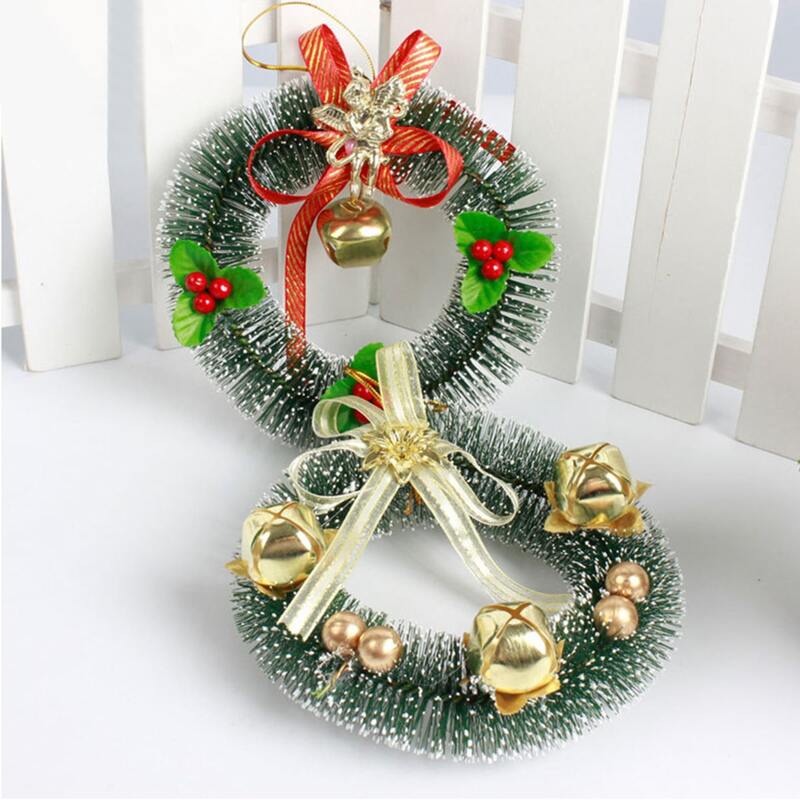 

1pc Christmas Wreath Decoration, Multicolor