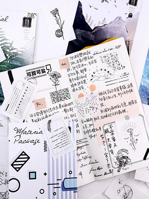 

48pcs Simple Pattern Sticker