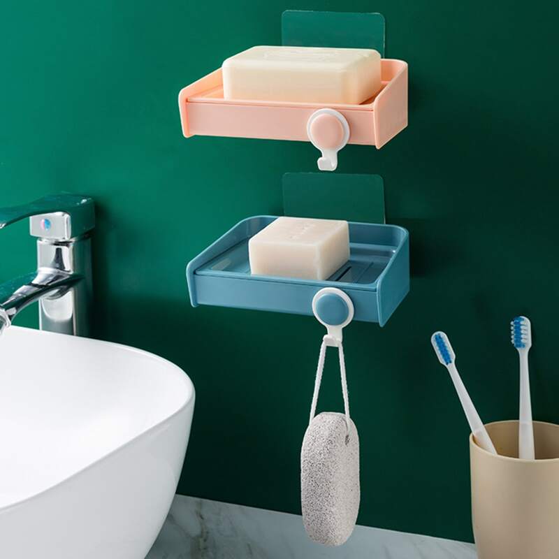 

1pc Wall Mount Soap Dish Holder, Multicolor