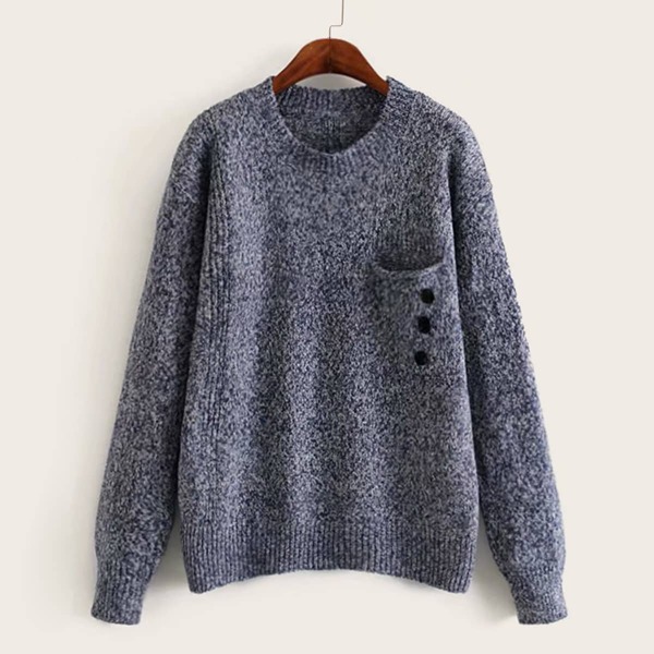 

Space Dye Drop Shoulder Sweater