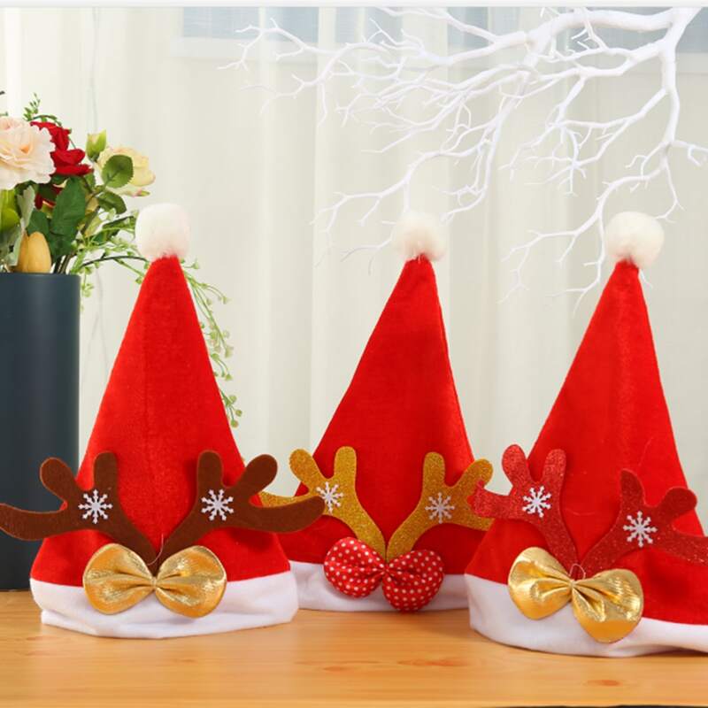 

1pc Christmas Hat Decoration, Red
