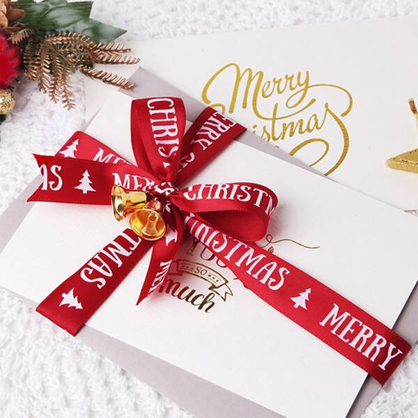 

22M Christmas Gift Wrap Ribbon, Burgundy