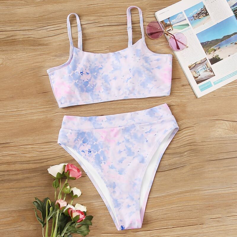 

Tie Dye Bikini Set, Multicolor