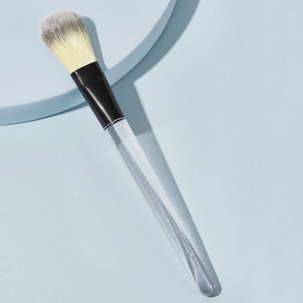 

Duo Fiber Transparent Handle Makeup Brush, Multicolor